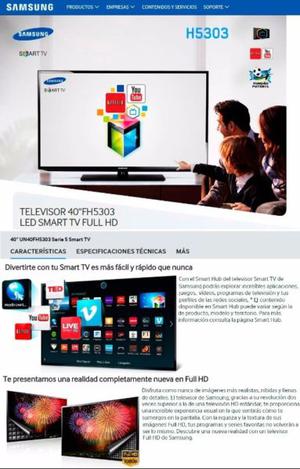 TV LED Samsung 40 " Full HD UN40JAGCDF Electrolibertad