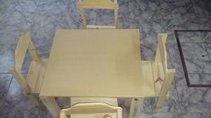 mesas con sillitas