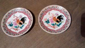 PLATOS DE PORCELANA CHINA 10 CM - HERMOSOS !!!