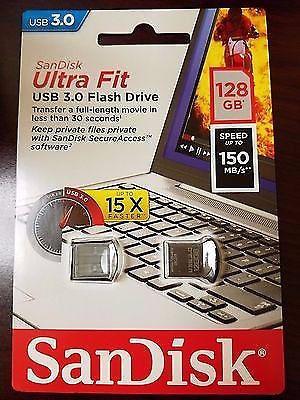 Pendrive Sandisk Ultrafit 128gb 150mb/s! USB 3.0