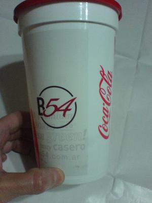Vaso Coca Cola Edicion Especial Burger 54 Con Tapa-