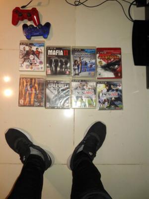 Vendo play3 8juegos 250gb