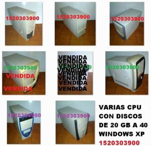 VARIAS CPU S TODAS CON SISTEMA WINDOWS XP - TODAS