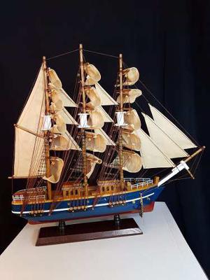 Barco Bucanero En Miniatura- Madera-decorativo