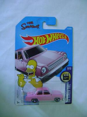 Hot Wheels Homero Auto Rosa -nuevo-