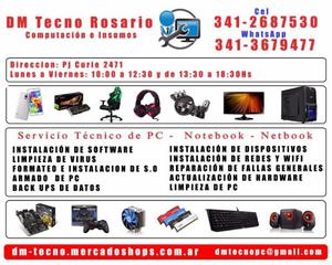 Servicio Tecnico de PC - Celulares - Notebooks