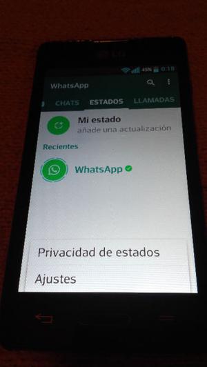 celular lg modelo l5 con whatsapp funciona de diez liberado