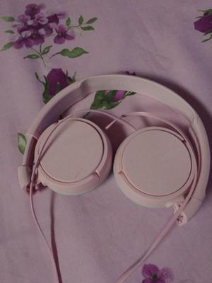 Auriculares Sony plegables color rosa