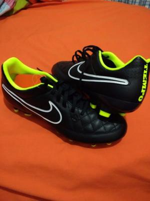 Botines Nike Tiempo Genio Leather Fg Con tapones Nuevos y