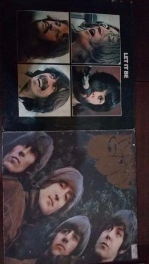 Discos de vinilo de The Beatles y Jhon Lennon