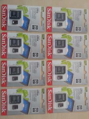 Memoria Micro Sd 128gb Sandisk Clase 10 Originales !!!