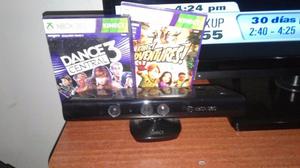 XBOX KINECT + JUEGO KINECT ADVENTURES Y DANCE CENTRAL 3