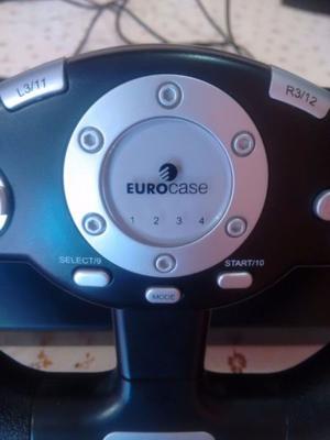 Volante y pedalera Eurocase sin usar NUEVO