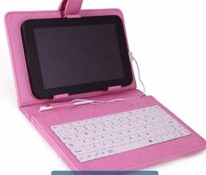 Funda con teclado para Tablet 8 " negra o rosa
