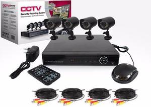 KIT DE SEGURIDAD/VIGILANCIA DVR + 4 CAMARAS