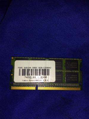 Ram sodimm ddr3 8gb p/ notebook