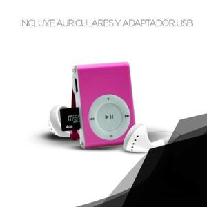 mp3 shuffle micro sd - radio fm + auric + cable - la plata