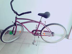 Bicicleta playera violeta