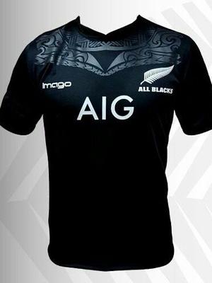 Camiseta All Black Negra De Rugby