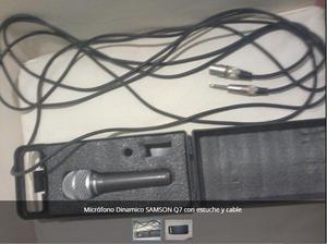 Micrófono Dinamico SAMSON Q7 con estuche y cable