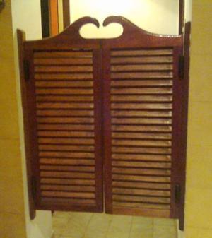 PUERTAS VAIVEN DE MADERA MACIZA