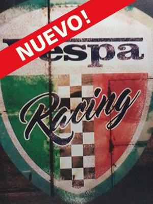 Cartel decorativo estilo vintage Vespa Racing