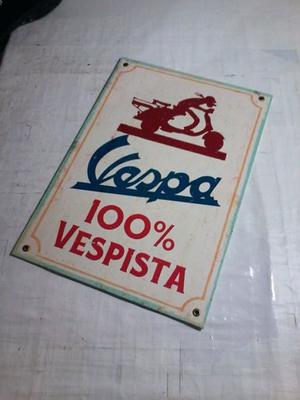 Cartel para fanatic@s motos Vespa decorativo vintage