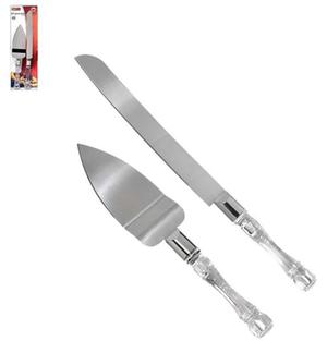 Set Espátula Pala + Cuchillo para Torta Acero Inoxidable La