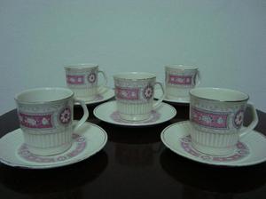 juego de cafe x 5 unid. porcelanas halifax