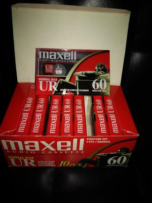 Caja X 10u De Cassette Maxell 60 Min - Nuevos!!!!