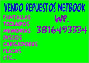 VENDO REPUESTOS DE NETBOOK!!!!!