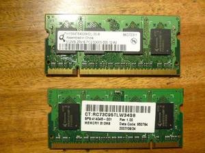 memoria notebook sodimm infineon 512mb pc ddr2 de