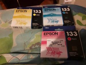 Cartuchos Epson 133 Los 3 Colores en Caja. Original Nuevo!