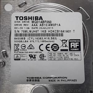Disco Rigido Toshiba 500Gb SATA  para Notebook