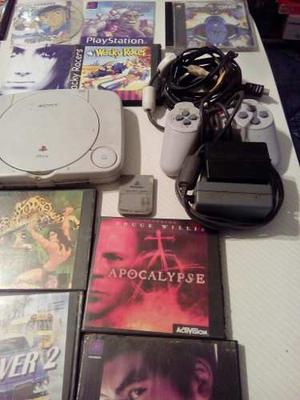 Playstation 1 Usada Buen Estado Con Todos Los Juegos
