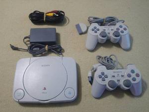 Ps1 Slim Completa Con 2 Joystick