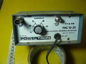Amplificador Universal De Antena Tv Y Fm Powertron 220v