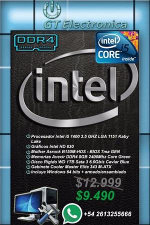 Pc Cooler Master Elite Intel Core I5 8gb 1tb Windows