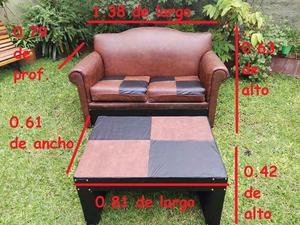 SILLÓN 2 CUERPO + MESA OPORTUNIDAD BUEN PRECIO POR FALTA DE