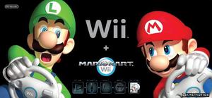 Wii Edición Black + Mario Kart