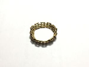 Anillo Cadena De Oro 18k