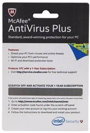 Antivirus Mcafee Plus.