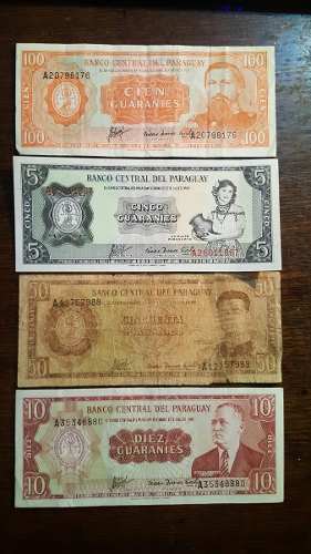 Billetes Guaranies Paraguay