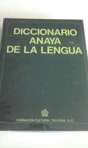 Diccionario Anaya De La Lengua.