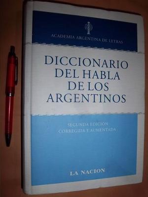 Diccionario Del Habla De Los Argentinos 2da Ed. Nuevo Envios