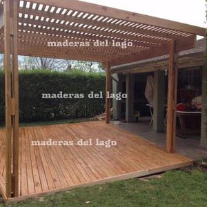 Pisos de deck y pergola de madeda dura