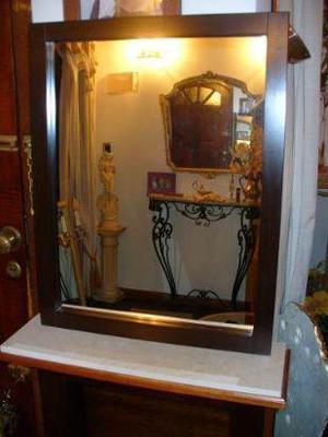 espejo wengue grande espejo minimalista espejo para vanitory