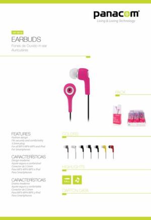 AURICULARES IN-EAR PANACOM HP-