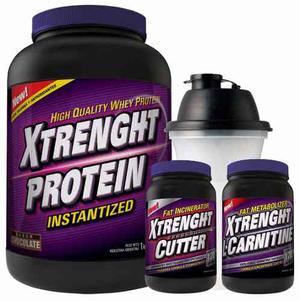 Combo Definicion Xtrenght Protein 1kg + L-carnitine + Cutter