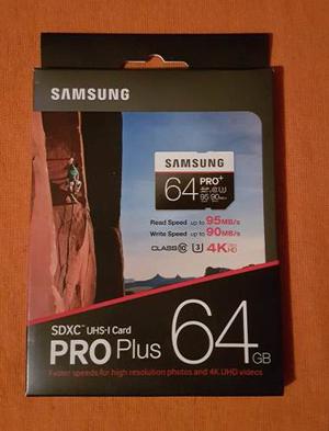 Memoria Samsung Pro Plus 64gb Sdxc Uhs-i Class 10 4k 